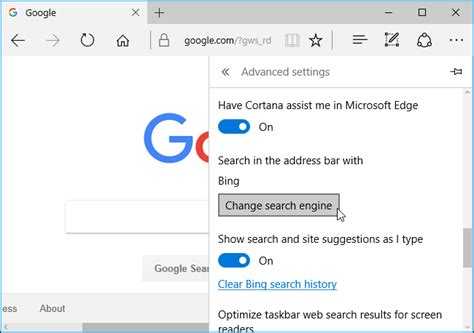 Change Default Search Engine Edge 10 Tips For Better Browsing With