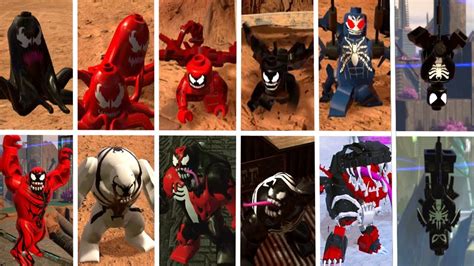 All Symbiote Character In Lego Marvel Super Heroes 2 레고 마블 슈퍼 히어로즈 모든