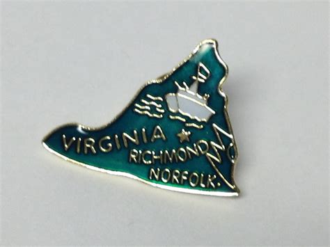 Virginia State Lapel Hat Pin New Gettysburg Souvenirs And Ts