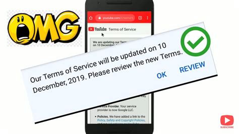 Youtube Terms Of Service New Update On 10 December Review New Terms