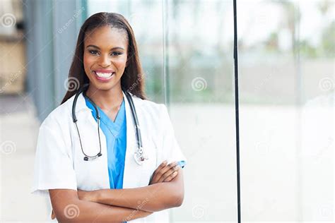African American Nurse Stock Image Image Of Lady Afro 34478803