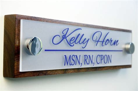 Office Door Name Plate Personalized Office Accessories And