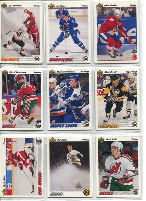 Pro Set 1991 All Start 1991 92 Upper Deck Hockey Cards Schmalz