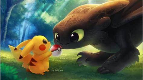 Find the best pikachu wallpaper on wallpapertag. Toothless and Pikachu HD Pokemon Wallpapers | HD ...