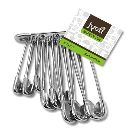 Silver Jyoti Safety Pin Assorted Packaging Type Box Id 14224108773