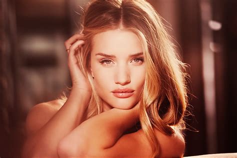 Rosie Huntington Whiteley Wearing A Pastel Colored Underwear At New
