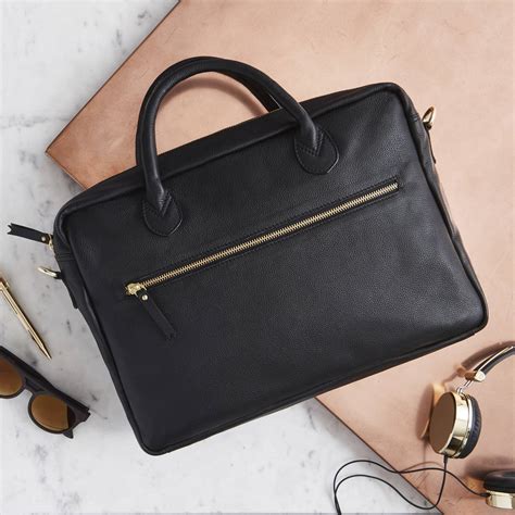 Luxury Leather Laptop Bag By Vida Vida