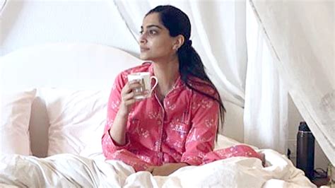 Sonam Kapoor Ahuja In Pink Pyjama Set