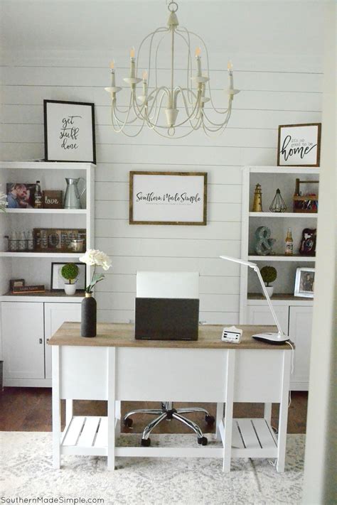 Our Farmhouse Office Reveal Southern Made Simple Home Office Decor