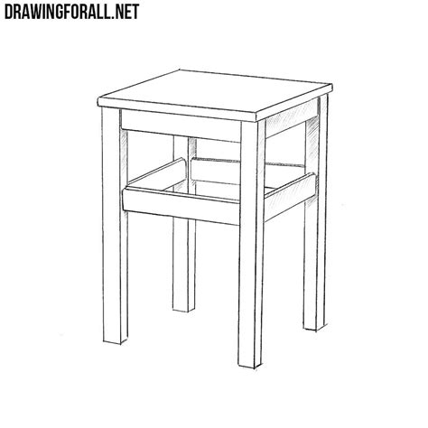 Another important aspect of this step is placing the pupil of the eye. How to Draw a Stool Step by Step | Drawingforall.net