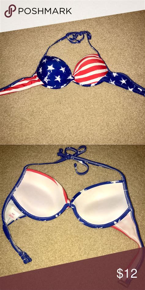 American Flag Swim Suit Top Swimsuit Tops Push Up Swimsuit Women Shopping