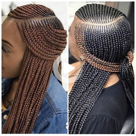 Instead of braiding the hair in cornrows, your stylist will. Ghana Weaving Hairstyles: Beautiful African Braids Hair Ideas for Ladies - photo in 2020 ...