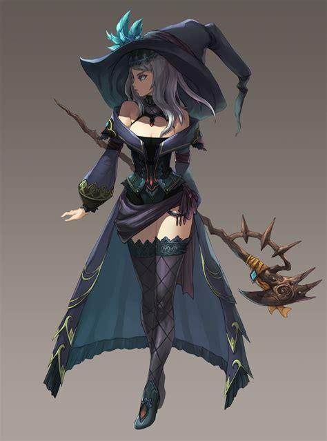 ves witch character design concept art characters female character design