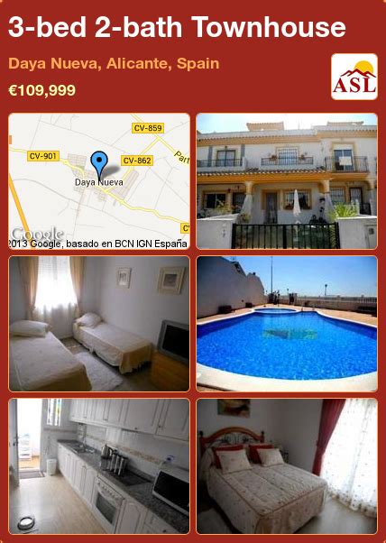 Townhouse For Sale In Daya Nueva Alicante Spain With 3 Bedrooms 2
