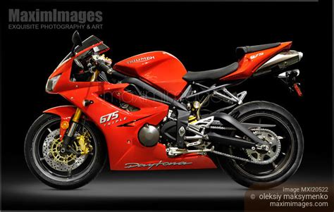 Photo Of 2008 Triumph Daytona 675 Supersport Motorbike Stock Image