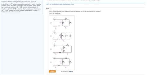 The resistance of the circuit described above is a. Solved: Set Up The Problem Using The Following Steps Part ... | Chegg.com