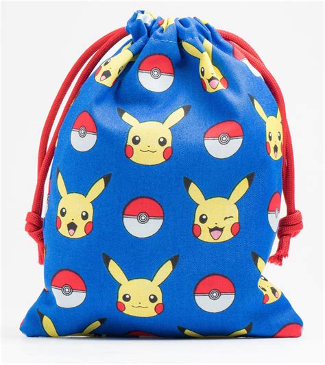 Party Bags Made From Pokemon Fabric Birthday Party Candy Etsy