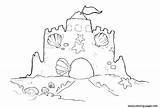 Sand Castle Coloring Printable Sandcastle Beach Shells Sandman Footprints Colouring Sheet Drawing Template Getcolorings Cool Clip Under Adult Underwater sketch template
