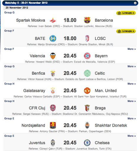 All the upcoming matches at a glance. Cult Football - Champions League Spotlight: Juve-Chelsea ...