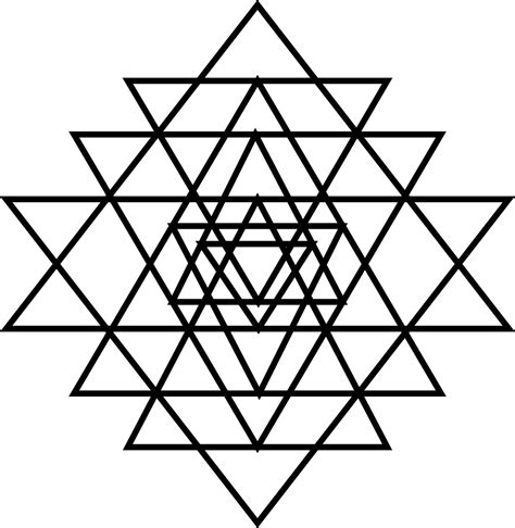 Sri Yantra Sacred Geometry Star Free Vector Graphic On Pixabay