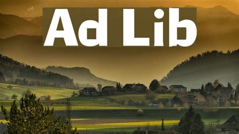 Ad Lib Font