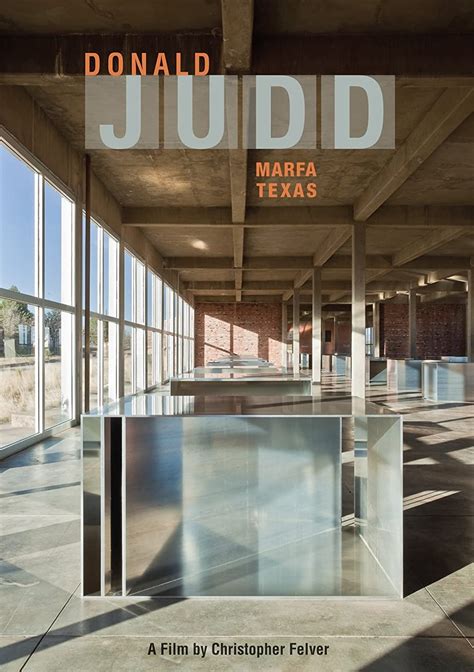 Donald Judd Marfa Texas 2011 The Poster Database Tpdb