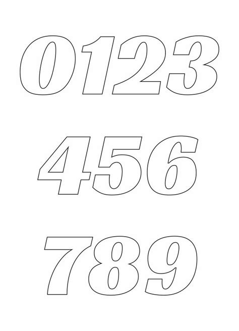 Printable Block Numbers 1 10 Printable Jd