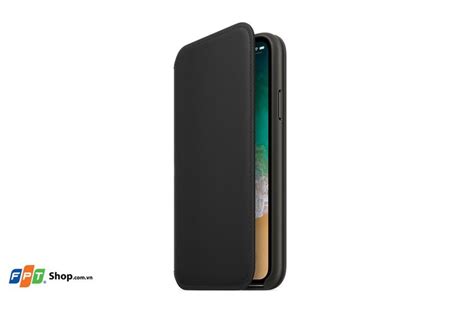 Apple Bao Da Iphone X Leather Folio Black