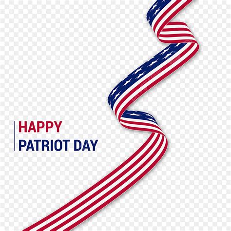 Patriotic America Vector Png Images Happy Patriot Day With America