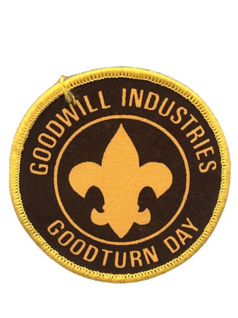 Vtg Bsa Goodwill Industries Goodturn Day Badge Patch Ebay