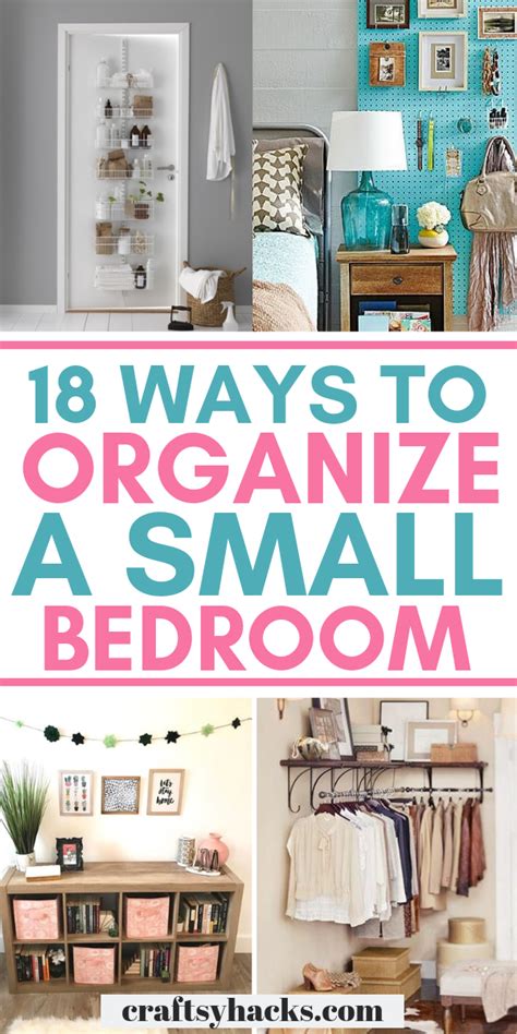 40 Ways To Organize A Small Bedroom Small Bedroom Organization Girls