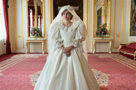 how princess diana s wedding dress was recreated for the crown