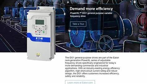 PowerXL DG1 General Purpose Variable Frequency Drives (VFD) | Eaton