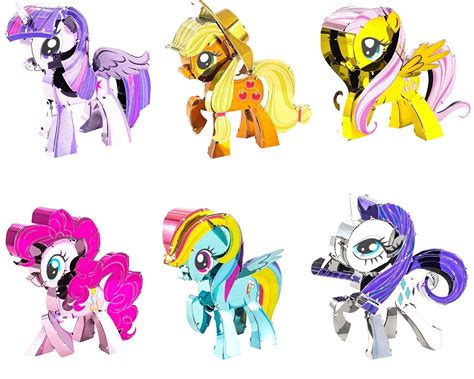 New My Little Pony The Movie Metal Model Kits 6 Pack Available On