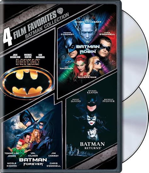 Batman Collection 4 Film Favorites Dvd Region 1 Us Import Ntsc Amazon
