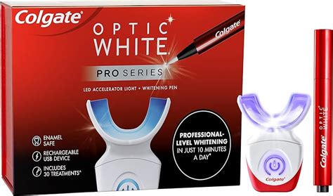 Colgate Optic White Pro Series At Home Teeth Whitening Kit Led Device