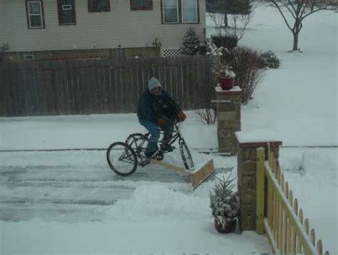 Diy Bike Snow Plows Diy Bike Snow Plow