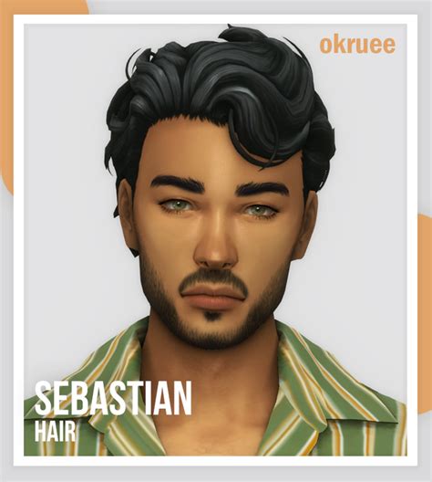 Sebastian Hair Okruee On Patreon Sims Hair Sims 4 Hair Male The
