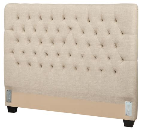 Coaster Upholstered Beds Queen Upholstered Headboard With Tufting In Light Color Fabric Dream