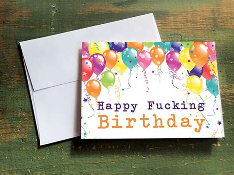 Adult Naughtydirty Birthday Card Happy Birthday Card For Etsy