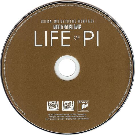 Carátula Cd De Bso La Vida De Pi Life Of Pi Portada