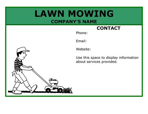 Free Lawn Care Flyer Templates Free Printable Templates
