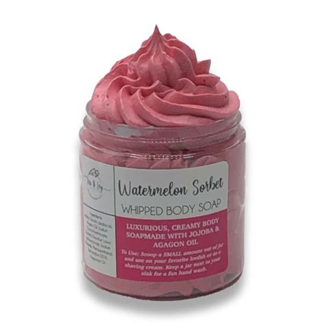 Watermelon Sorbet Whipped Body Wash Fluffy Whipped Body Soap