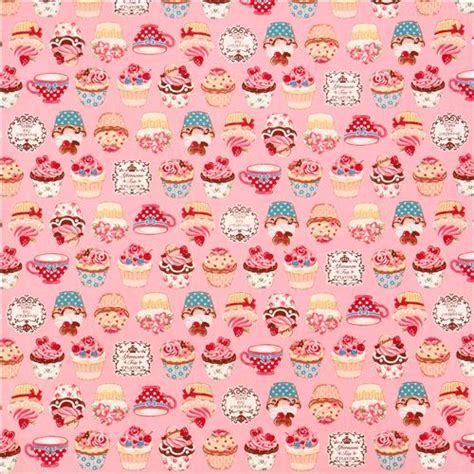 Rose Cosmo Cupcake Tea Fabric Japan Fabric By Cosmo Modes4u