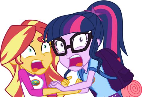 Scare Clip Scary Movie Mlp Eg Sunset Shimmer Scared Png Download