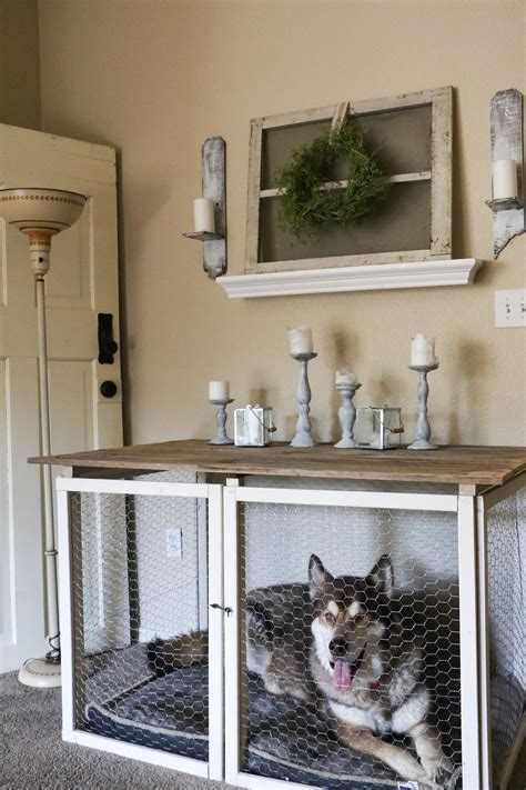 Diy Dog Crate Cover Plans Weekend Diy A Stylish Dog Crate Cover For