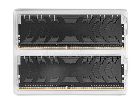 Ram Ddr4 Memory Modules Isolated On A White Background Stock Photo