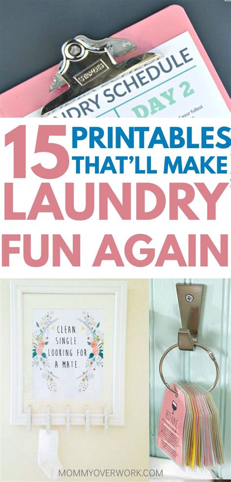 Free Laundry Room Decor Printables To Make It A Breeze Laundry