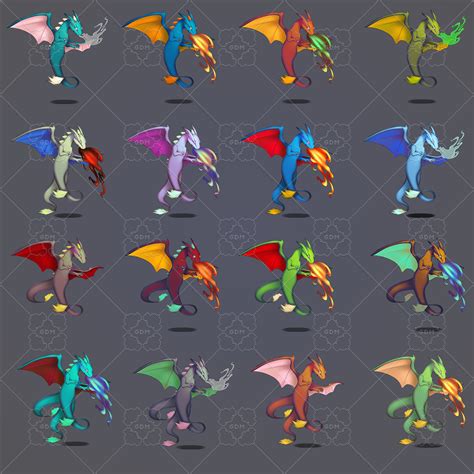 128 2d Dragons Gamedev Market