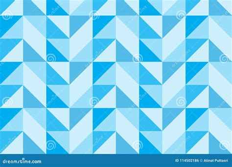 Blue Triangle And Square Geometric Shapes Abstract Pattern Vector